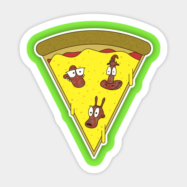 Rocko's Modern Life/ Pizza mashup Sticker by meganther0se